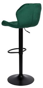 ViaDomo Via Domo - Barová židle Tiglio - zelená - 46x106x35 cm