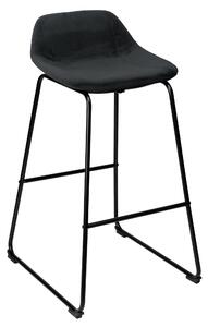 ViaDomo Via Domo - Barová židle Terra - černá - 43x91x30 cm