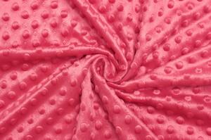 Minky fleece - Růžová telemagenta
