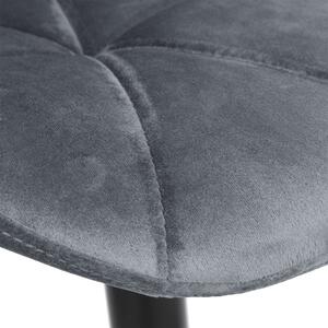 ViaDomo Via Domo - Barová židle Tiglio - šedá - 46x106x35 cm