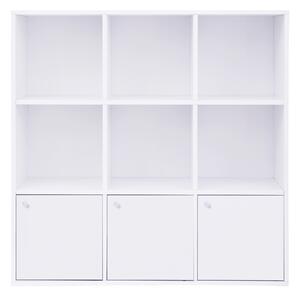 VASAGLE Knihovna - bílá - 97,5x30x97,5 cm