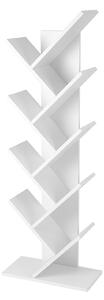 VASAGLE Knihovna - bílá - 50x25x141,5 cm