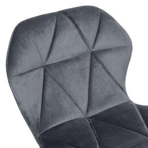 ViaDomo Via Domo - Barová židle Tiglio - šedá - 46x106x35 cm