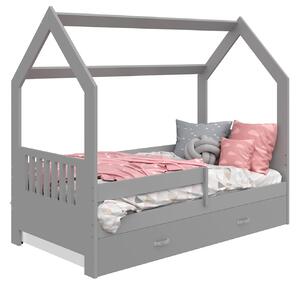 Dětská postel Domeček 160x80 D3E šedá