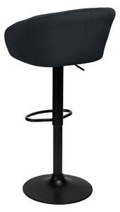 ViaDomo Via Domo - Barová židle Pino - černá - 53x102x36 cm