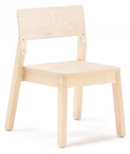 AJ Produkty Dětská židle LOVE, výška 350 mm, bříza, bříza
