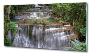 Foto obraz fotografie na skle Vodopád v lese osh-126131664