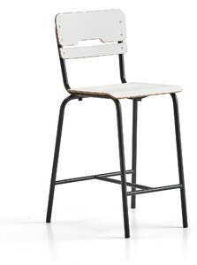 AJ Produkty Školní židle SCIENTIA, sedák 390x390 mm, výška 650 mm, antracitová/bílá