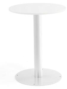 AJ Produkty Kulatý stůl ALVA, Ø700x900 mm, bílá, bílá