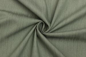 Riflovina | Denim elastická směsová - Pastelově zelená s jemným proužkem