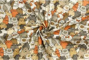 Bavlněné plátno - Kočky