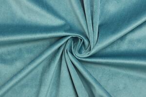 Samet polyester - Tyrkysově modrý