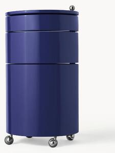 Kulatá skříňka na kolečkách Barboy, design Verner Panton