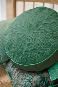 Pip Studio dekorační polštář Quilty/Suki ∅ 40cm. zelený (dekorační polštářek s výplní)