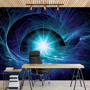 Fototapeta - Modrá abstraktní Supernova (152,5x104 cm)