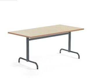 AJ Produkty Stůl PLURAL, 1400x800x720 mm, linoleum, béžová, antracitově šedá