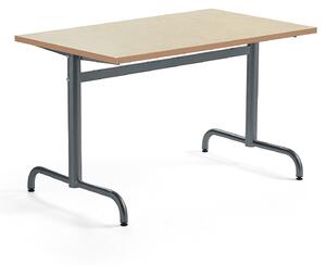 AJ Produkty Stůl PLURAL, 1200x700x720 mm, linoleum, béžová, antracitově šedá