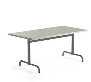 AJ Produkty Stůl PLURAL, 1400x800x720 mm, linoleum, šedá, antracitově šedá