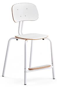 AJ Produkty Školní židle YNGVE, 4 nohy, výška 520 mm, bílá