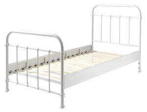 Bílá kovová dětská postel Vipack New York, 90 x 200 cm