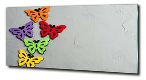 Foto obraz sklo tvrzené Barevní motýli osh-128188702