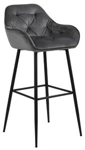 FLHF Barová židle Silvana, šedá/černá