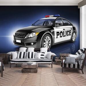 Fototapeta - Policejní auto (152,5x104 cm)