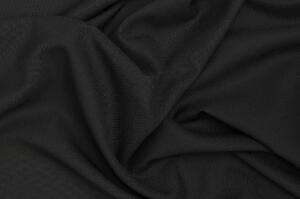 Kostýmová směsová vlna v keprové (twill) vazbě - Černá
