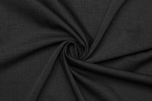 Kostýmová vlna směsová elastická - Černá s jemným melírem