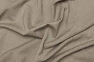 Kostýmová vlna směsová elastická - Béžovo šedá s jemným proužkem
