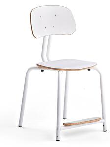 AJ Produkty Školní židle YNGVE, 4 nohy, výška 500 mm, bílá