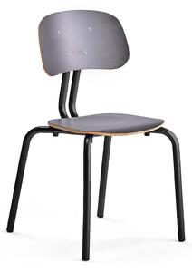 AJ Produkty Školní židle YNGVE, 4 nohy, výška 460 mm, antracitově šedá