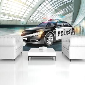 Fototapeta - Policejní auto (152,5x104 cm)