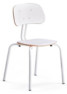 AJ Produkty Školní židle YNGVE, 4 nohy, výška 460 mm, bílá