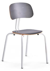 AJ Produkty Školní židle YNGVE, 4 nohy, výška 460 mm, bílá/antracitově šedá