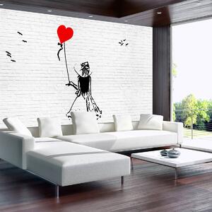 Fototapeta - Dívka s balónem (254x184 cm)