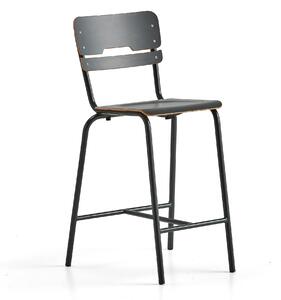 AJ Produkty Školní židle SCIENTIA, sedák 360x360 mm, výška 650 mm, antracitová/antracitová