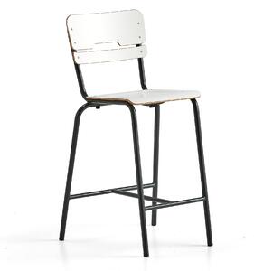 AJ Produkty Školní židle SCIENTIA, sedák 360x360 mm, výška 650 mm, antracitová/bílá