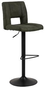 FLHF Barová židle Haller, zelená/černá