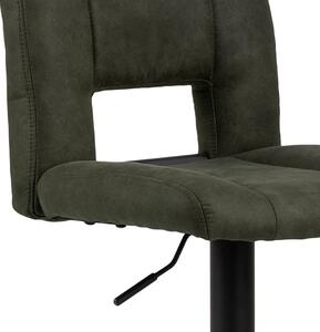 FLHF Barová židle Haller, zelená/černá