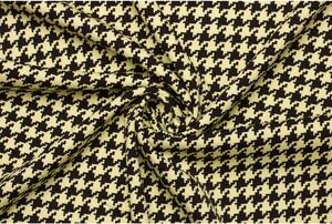 Šatová látka polyester elastická - Kohoutí stopa | Pepito