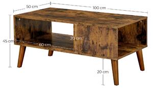 VASAGLE Konferenční stolek Industry - 100x50x45 cm