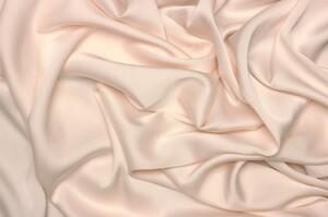 Saténové umělé hedvábí | Silky Armani - Světle pastelová oranžová