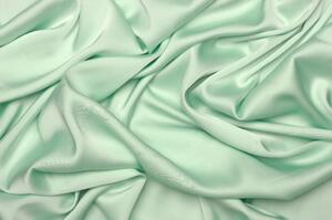 Saténové umělé hedvábí | Silky Armani - Světle zelená mint