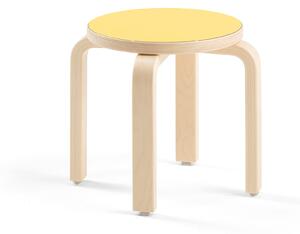 AJ Produkty Dětská stolička DANTE, výška 310 mm, bříza/žlutá