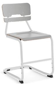 AJ Produkty Školní židle LEGERE II, výška 500 mm, bílá, šedá