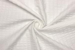 Bavlněné plátno krep - Bílé