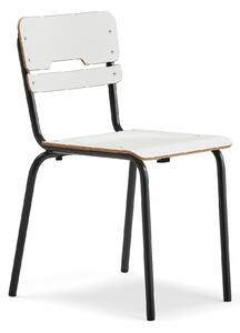 AJ Produkty Školní židle SCIENTIA, sedák 390x390 mm, výška 460 mm, antracitová/bílá