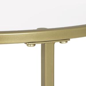 VASAGLE Konferenční stolek skleněný - zlatá - 84x45,5 cm