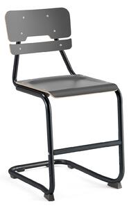 AJ Produkty Školní židle LEGERE I, výška 500 mm, antracitově šedá, antracitově šedá